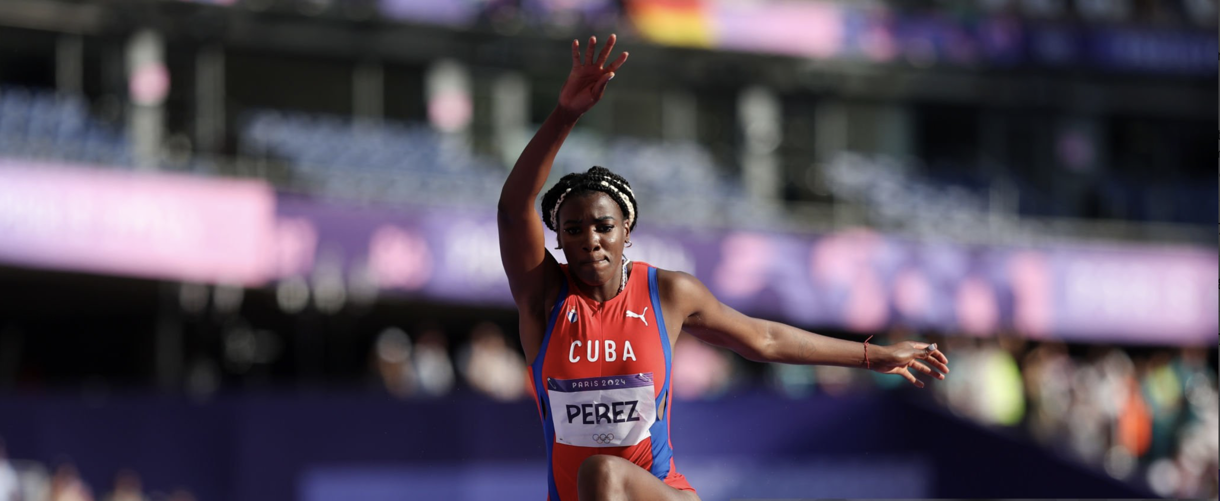 LEYANIS PÉREZ LEADS THE TRIPLE JUMP AT PARIS 2024